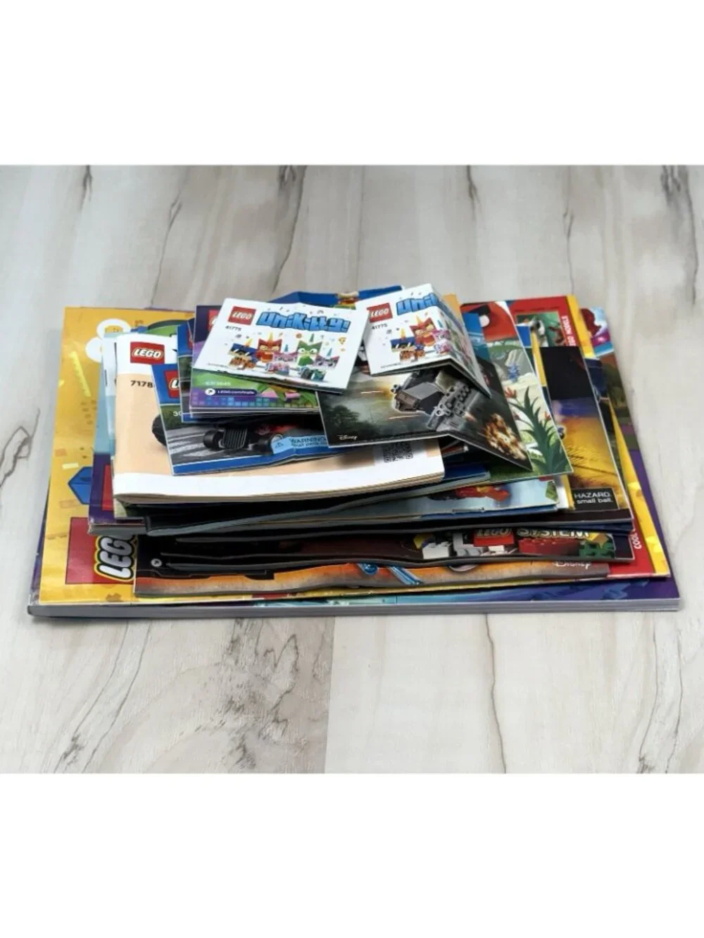 Lot 30 LEGO Instruction Book MANUALS Magazine Star Wars City Ninjago Brick Headz